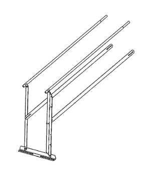 51' Roof Ladder Handrail