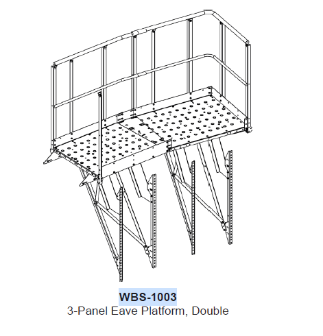 DOUBLE EAVE PLATFORM, 3-PANEL ROOF