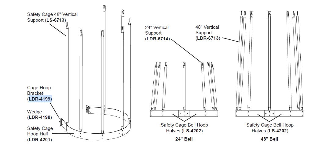SAFETY CAGE HOOP BRACKET