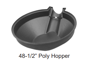HAVEN 48 1/2" Little Giant Poly Grain Hopper
