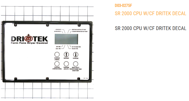 SR 2000 CPU W/CF DRITEK DECAL