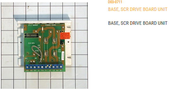 BASE, SCR DRIVE BOARD UNIT