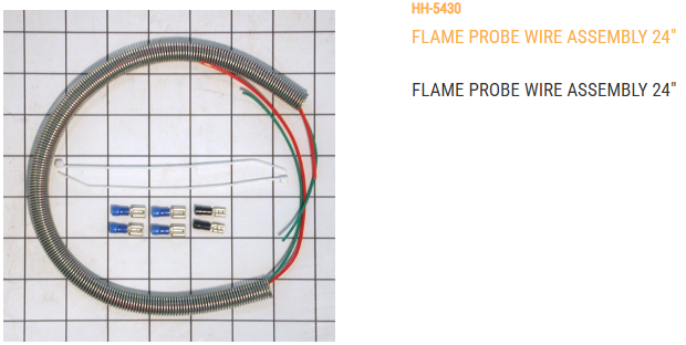 FLAME PROBE WIRE ASSEMBLY 24"
