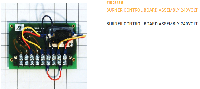 BURNER CONTROL BOARD ASSY (240