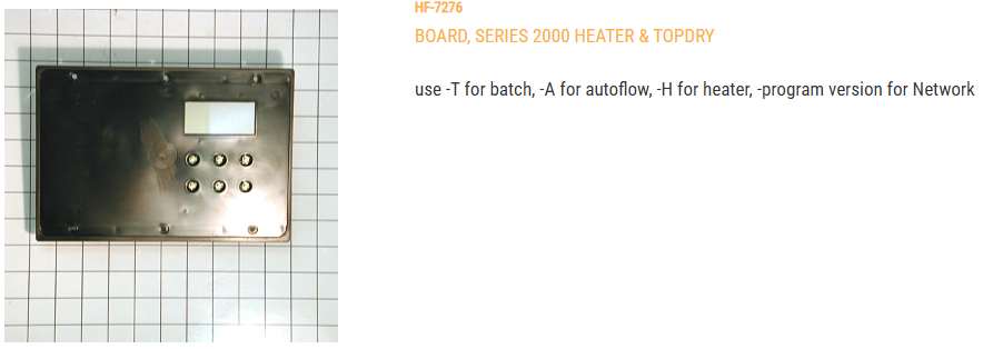 BOARD, SR 2000 UNPROGRAMMED (ORDER HF-7276T OR HF-7276H)