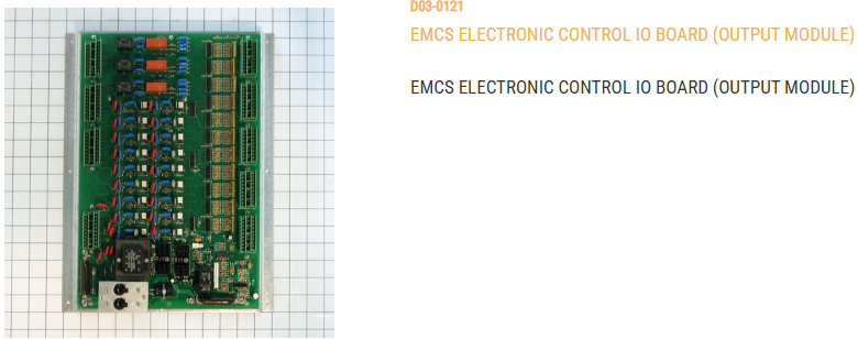 EMCS, IO BOARD ELECTRONIC CONT (OUTPUT MOD) ILLINI MANUFACTURE # 002-0147C1A