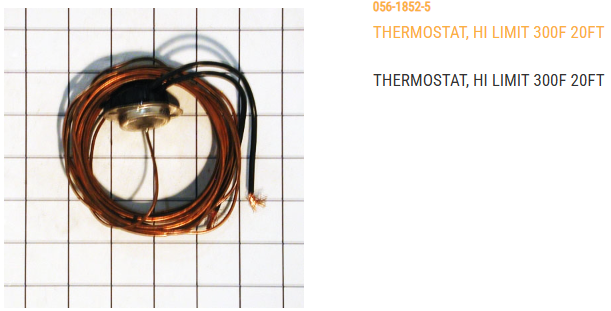 THERMOSTAT, HI LIMIT 300F 20FT, ITEM WILL BECOME OBSOLETE AND REPLACED BY D03-0377 ONCE INVENTORY IS