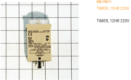 TIMER, 6SEC/60MIN/12HR (8 PIN)