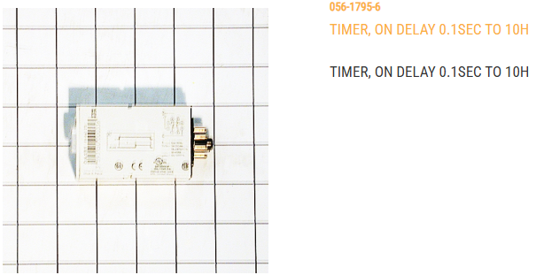 TIMER, ON DELAY 0.1SEC TO 10H