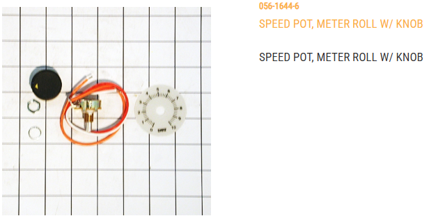 SPEED POT, METER ROLL W/ KNOB