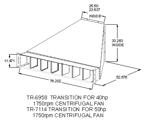 TRANSITION CF-40/12" FULL FLR 12" PL>