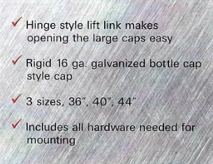 TOUGH-T SLIDE BACK BIN CAP / BIN LID - 40"