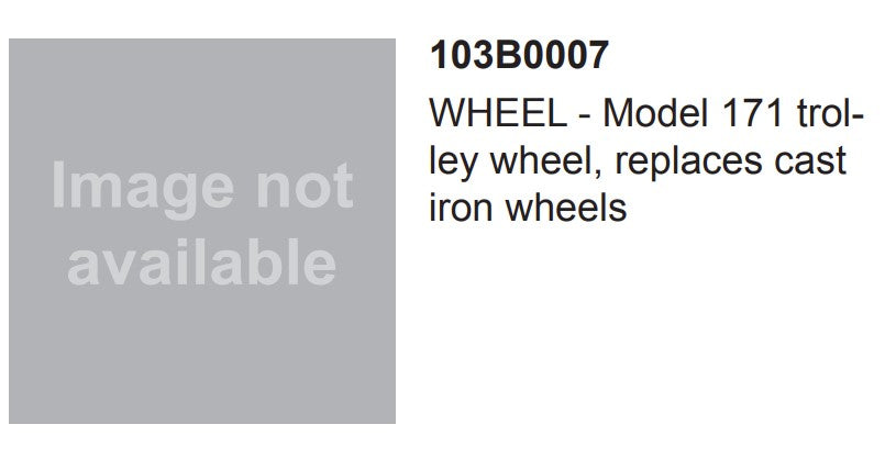 WHEEL- TROLLEY, 5/8"BORE