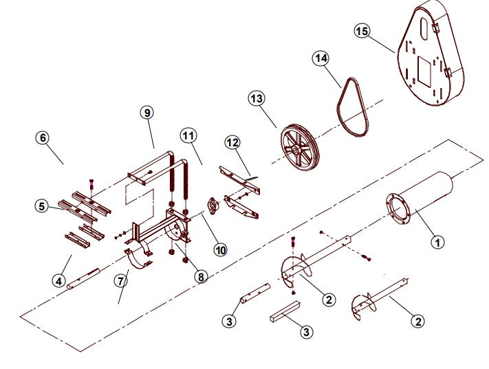 MOTOR MOUNT ROD ASSY. 6" UTIL