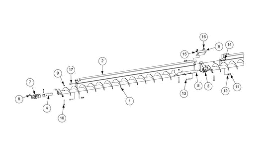SHIELD ASSY 8"/10"X7'-4" LONG