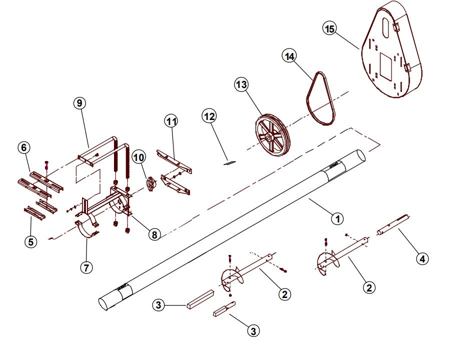 TUBE 8" X 24" HORIZ. ASSY.