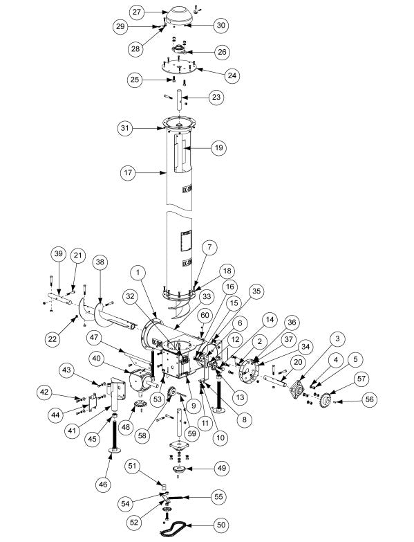 VERTICAL: 8" VERT TUBE W/DECAL