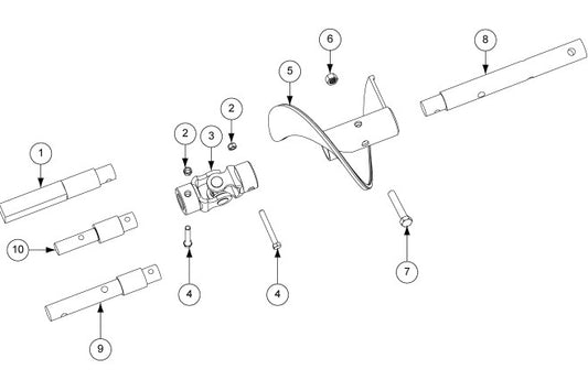 SHAFT: STUB; 1.25":1.00" X 11.00" VAAC
