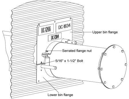 FLANGE, BIN WALL U-TROUGH WITH SEAL