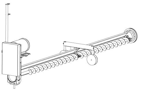 SWP ARM ASSY, 33' BIN, 7-1/4", INC WHL >