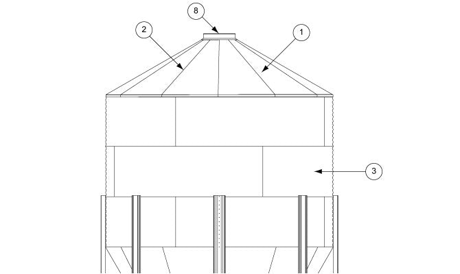 12' 40 DEGREE BFT ROOF STIFFENER BUNDLE