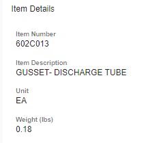 GUSSET- DISCHARGE TUBE