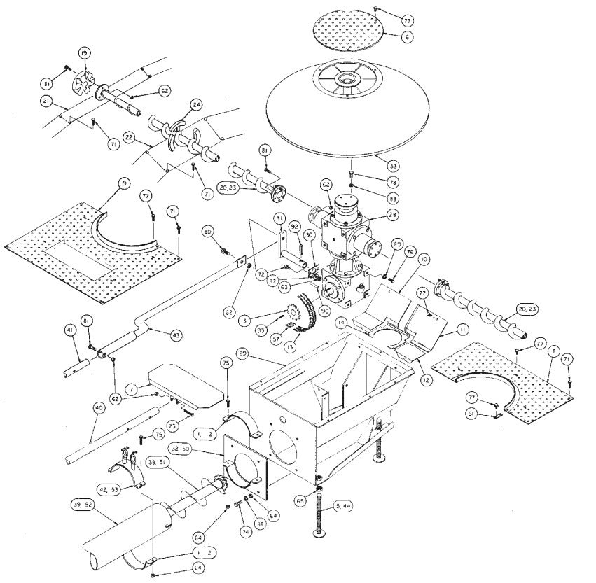 FLOOR AUGER KIT - 21' STANDARD (PAIR)