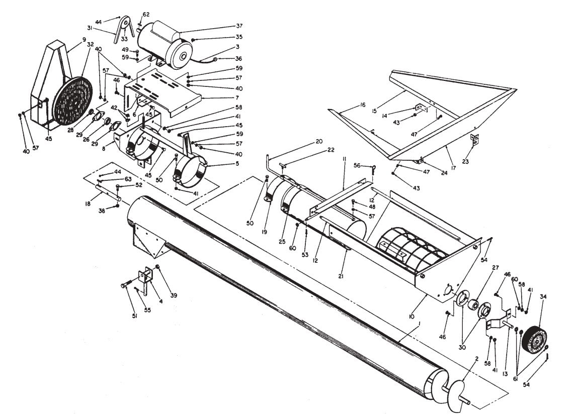 TUBE- FEED IN AUGER ASSY 8"