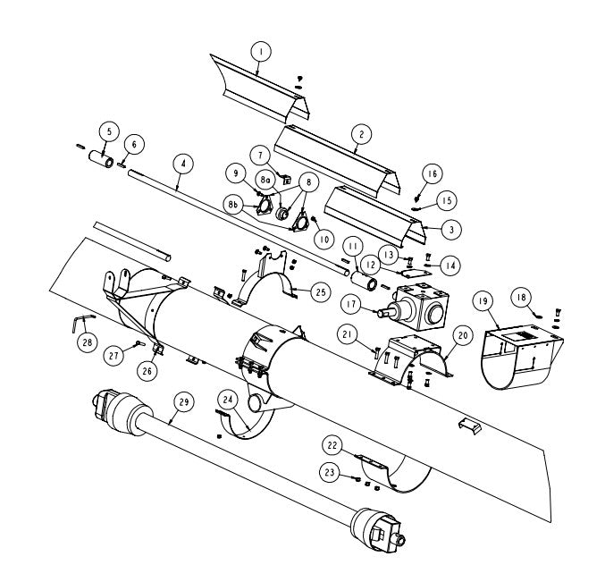 SHAFT, GEARBOX: 90DEG;1:1R 1.00" (CONTA>