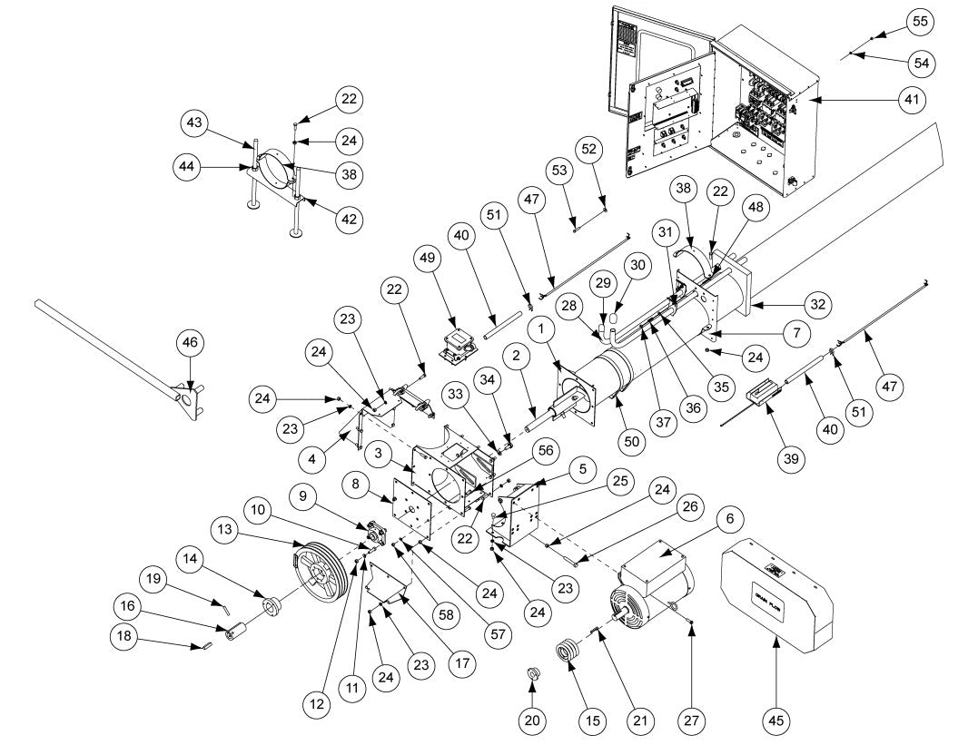 WALL PLATE- 8" TUBE