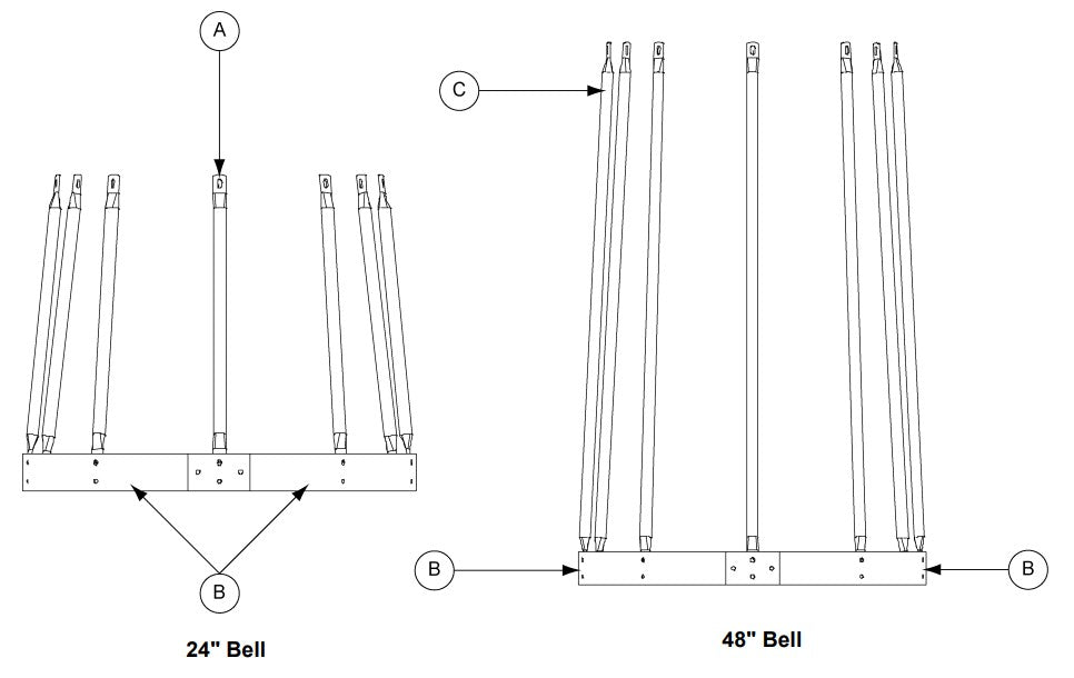 SAFETY CAGE BELL HOOP HALF