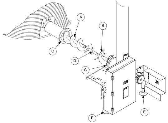 STUB: ADAPTER 6-8" VERT UNLD