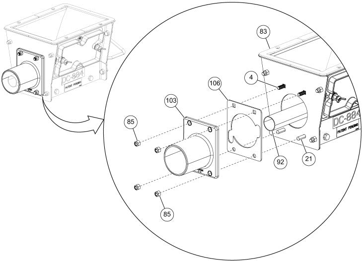 GASKET, M-2.2-3.5 TUBE ANCHOR FLANGE
