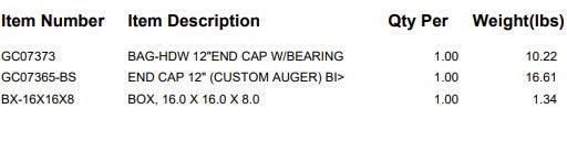 CUSTOM: 12" END CAP W/BEARING