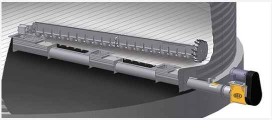 21' BIN UNLOAD TROUGH U-TROUGH