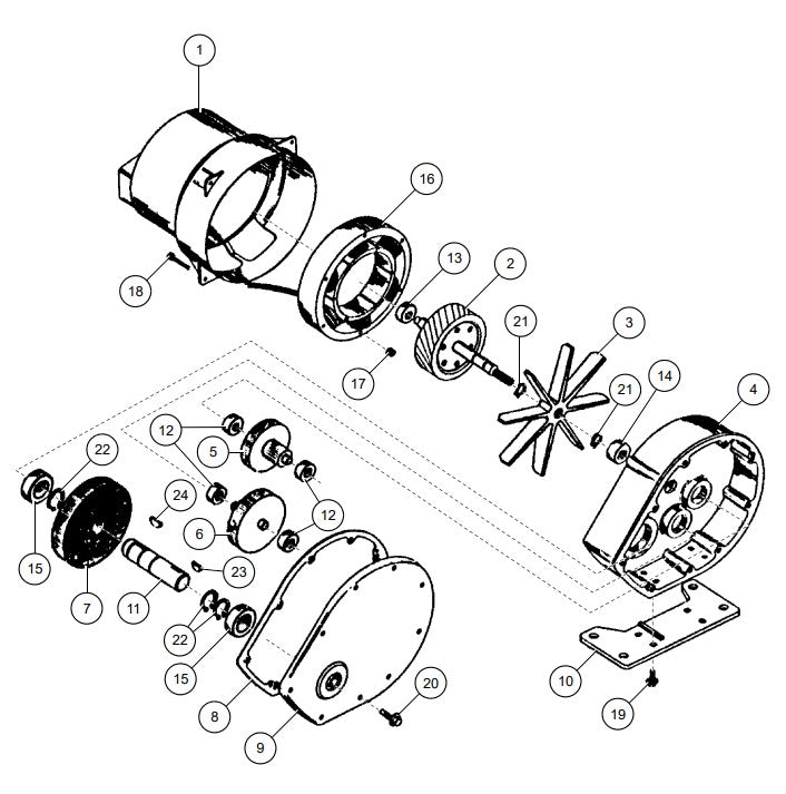 STATOR, GEARMOTOR
