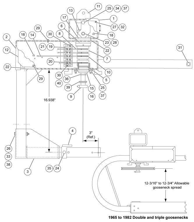 GOOSENECK- PIVOT STOP