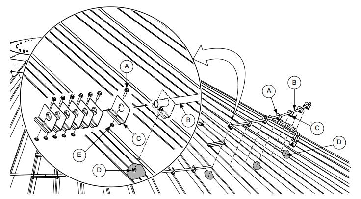 ROOF RING PIPE - BLUE/WHITE