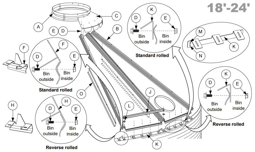 18' CHANNEL,ROOF (BLUE)
