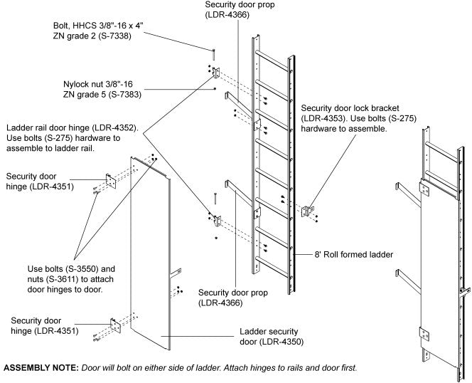 LADDER SECURITY DOOR PKG