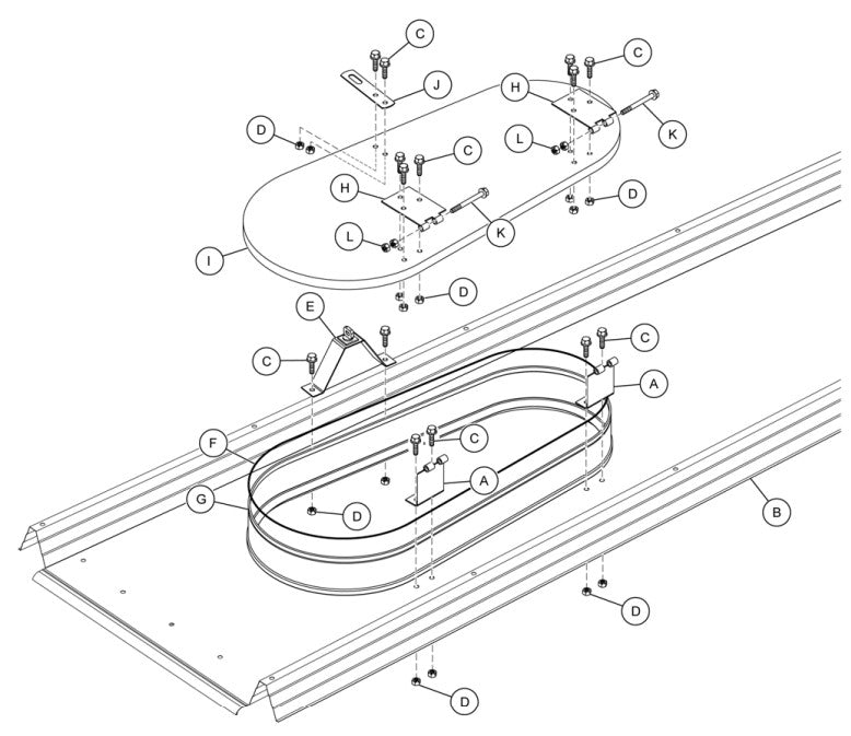 MANWAY ROOF PANEL WITH SILL, 2014 RF, 78