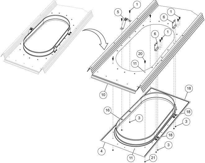 LARGE OBROUND ADD-ON MN-WAY SHT. W/SILL