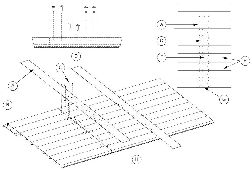 FLOOR SPLICE 10' X 6" WIDE
