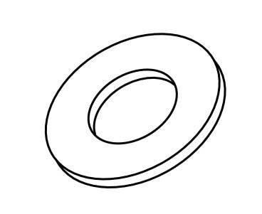 WASHER, FLAT 3/16 ZN