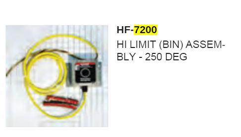 250DEG BIN HI LIMIT ASSEMBLY
