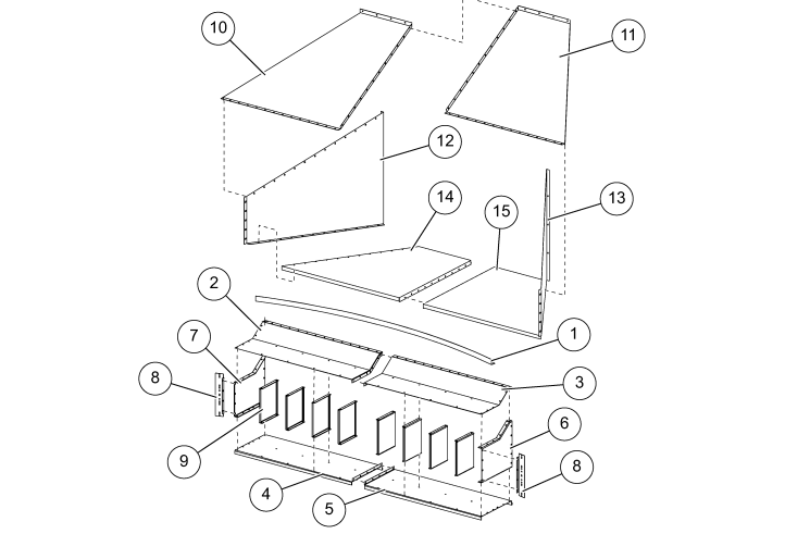 TRANSITION DOUBLE INLT/12" FLR