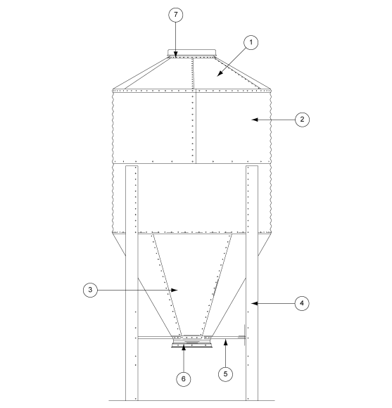 6' 60 DEGREE, 4 RING BFT LEG (106 3/8")