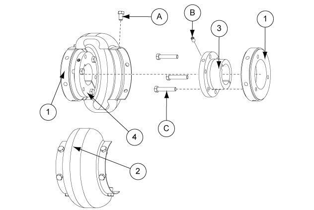 BUSHING, SF 2-1/8" BORE QD STYLE