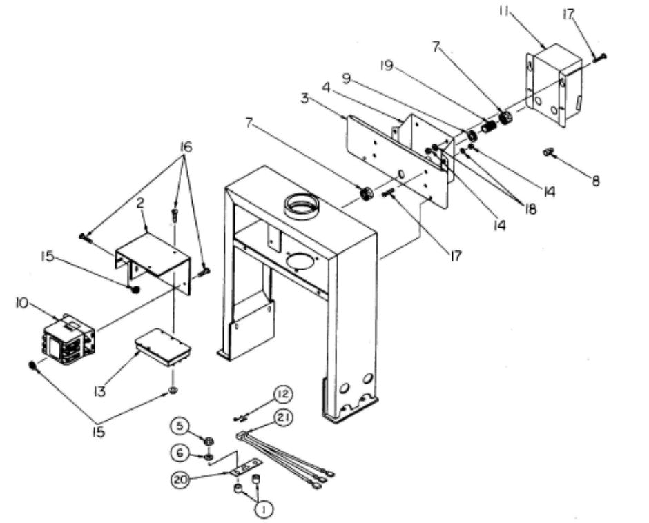 COVER- SWIVEL BOX, 440V.
