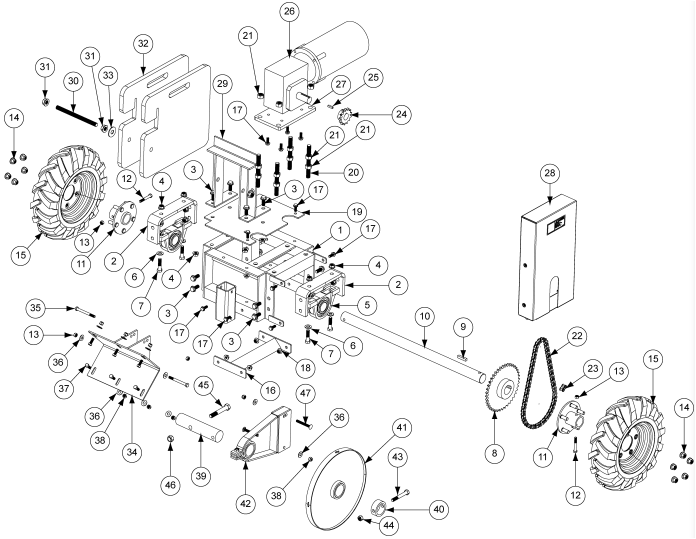 GCS: 50 LBS. TRACTOR WEIGHT